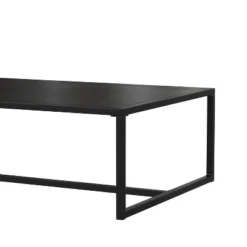 Emma And Oliver All-Weather Commercial Grade Indoor/Outdoor Steel Patio Coffee Table In Black -Emma And Oliver GUEST 001f32d1 0f85 418c bde6 502f5a0afa3d