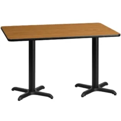 Emma And Oliver 30"x60" Rectangular Laminate Table With 22"x22" Table Height Bases -Emma And Oliver GUEST 009cc03f fcfa 4c78 a47a 5b16d13bbba8