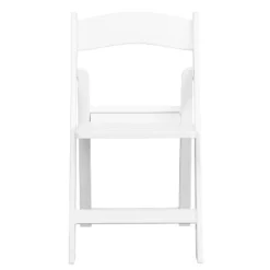 Emma And Oliver 2 Pack White Resin Slatted Party & Rental Folding Chair Indoor Outdoor -Emma And Oliver GUEST 00ce1c80 867b 4d0a 8d41 1f0a21a79875