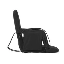 Emma And Oliver Extra Wide Foldable Reclining Heated Stadium Chair With Backpack Straps - Black -Emma And Oliver GUEST 0164d11f 99b5 4b3d a1a0 04f0e5d8223f