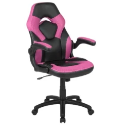 Emma And Oliver Gaming Racing PC Chair With Flip-up Arms -Emma And Oliver GUEST 02052eb6 db56 4ec9 9169 7c19841b02f2