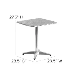 Emma And Oliver 23.5" Square Aluminum Indoor-Outdoor Table 8 Emma And Oliver 23.5" Square Aluminum Indoor-Outdoor Table -Emma And Oliver GUEST 02a14a01 de38 4fae 800a 9772e68cb658
