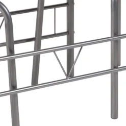 Emma And Oliver 3 Piece Black Glass Space-Saver Bistro Set With Padded Chairs -Emma And Oliver GUEST 031a39c9 8dcd 47b4 a886 8a3aecb854bd