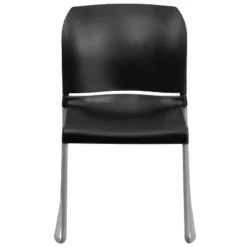Emma And Oliver Home And Office Guest Chair Black Full Back Contoured Sled Base Stack Chair -Emma And Oliver GUEST 0345dea5 6013 4455 b895 37662a5e6ddc