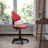 Emma And Oliver Red Fabric Swivel Ergonomic Task Office Chair