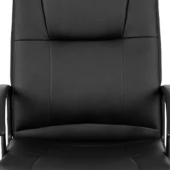 Emma And Oliver Mid-Back Black LeatherSoft-Padded Task Office Chair With Arms -Emma And Oliver GUEST 03ba5b62 19d9 4485 81f1 758be0592f39