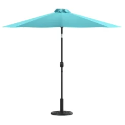 Emma And Oliver Bundled Set - 9 FT Round Umbrella & Universal Cement Waterproof Base -Emma And Oliver GUEST 05872469 e440 4d64 afee 65fe4b0ce1bd