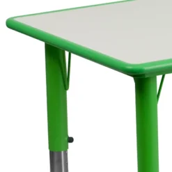 Emma And Oliver 23.625"W X 47.25"L Rectangular Plastic Height Adjustable Activity Table -Emma And Oliver GUEST 0672bb01 5201 400b bd1a 7ebe025b1a5d