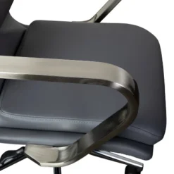 Emma And Oliver Modern Upholstered Mid-Back Home Office Chair With Arms And 5 Star Base -Emma And Oliver GUEST 0731fdbb 6fd1 4dc9 8022 4b0a6e3c1e0e