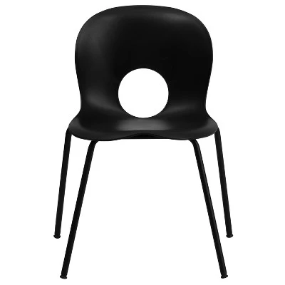 Emma And Oliver Multipurpose Designer Plastic Cafe Stack Chair 8 Emma And Oliver Multipurpose Designer Plastic Cafe Stack Chair - Image 8