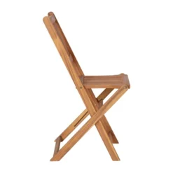 Emma And Oliver All-Weather Three Piece Solid Acacia Wood Patio Bistro Set With Two Folding Chairs And Table 21 Emma And Oliver All-Weather Three Piece Solid Acacia Wood Patio Bistro Set With Two Folding Chairs And Table -Emma And Oliver GUEST 0766436e 012b 49fa 9853 f8660822893a