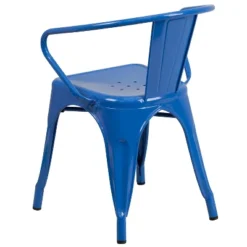 Emma And Oliver Commercial Grade 4 Pack Metal Indoor-Outdoor Chair With Arms -Emma And Oliver GUEST 07ee04a6 5783 40f5 9ff8 83c23a4a6081