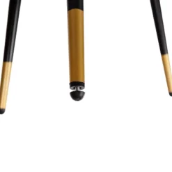 Emma And Oliver Set Of 2 Commercial Grade LeatherSoft Barstools With Gold Tipped Iron Legs -Emma And Oliver GUEST 08c6de41 e04f 4e41 9f56 f4e5435904d0