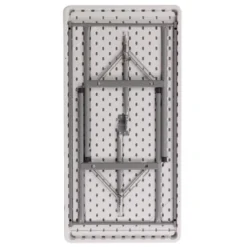 Emma And Oliver 4-Foot Granite White Plastic Folding Table - Banquet / Event Folding Table 11 Emma And Oliver 4-Foot Granite White Plastic Folding Table - Banquet / Event Folding Table -Emma And Oliver GUEST 08e4950d 14b4 4564 930c 6ebd655f9474