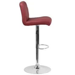 Emma And Oliver 2 Pack Contemporary Vinyl Adjustable Height Barstool With Rolled Seat And Chrome Base 12 Emma And Oliver 2 Pack Contemporary Vinyl Adjustable Height Barstool With Rolled Seat And Chrome Base -Emma And Oliver GUEST 09801068 2784 46b2 b04f 752c6004e1f7