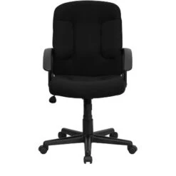 Emma And Oliver Mid-Back Fabric Executive Swivel Office Chair With Nylon Arms -Emma And Oliver GUEST 098c6127 1b66 4cbc b6a5 b9bb2e02ac49