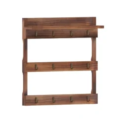 Emma And Oliver Wall Mounted Mug Rack With 12 Coffee Cup Hangers And Built-In Shelf For Coffee, Sugar & More -Emma And Oliver GUEST 0a1ebeaf 5c4e 495d 8dd9 5192a49d09e5