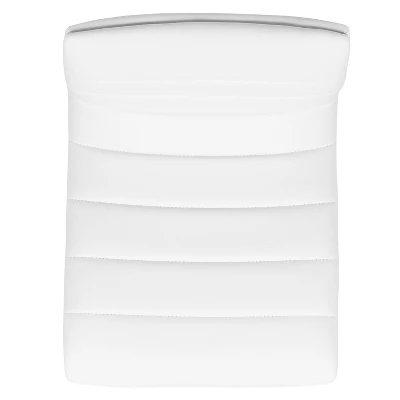 Emma And Oliver Modern Vinyl Adjustable Height Barstool With Horizontal Stitch Back, Set Of 2 7 Emma And Oliver Modern Vinyl Adjustable Height Barstool With Horizontal Stitch Back, Set Of 2 - Image 7