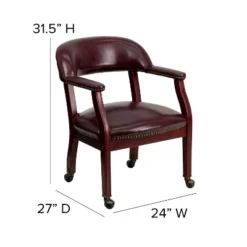 Emma And Oliver Conference Chair With Accent Nail Trim And Casters -Emma And Oliver GUEST 0ac8ae8f df2a 4120 98cf e8dd453164cd