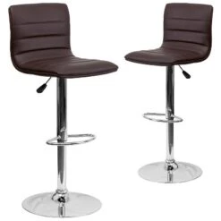Emma And Oliver Modern Vinyl Adjustable Height Barstool With Horizontal Stitch Back, Set Of 2 34 Emma And Oliver Modern Vinyl Adjustable Height Barstool With Horizontal Stitch Back, Set Of 2 -Emma And Oliver GUEST 0ad48c18 c4a4 4950 9665 41b1af710c23