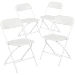 Emma And Oliver 650 Lb. Capacity Premium Home And Event Plastic Folding Chair (4 Pack) -Emma And Oliver GUEST 0adaad63 5c9d 4dbe b65d 14f4dae4801a