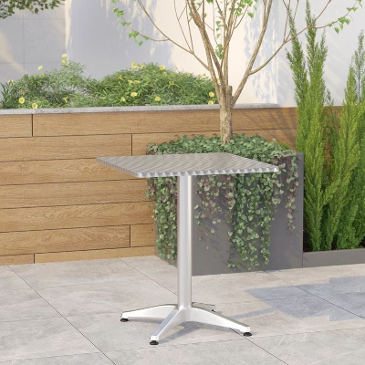 Emma And Oliver 23.5" Square Aluminum Indoor-Outdoor Table 1 Emma And Oliver 23.5" Square Aluminum Indoor-Outdoor Table