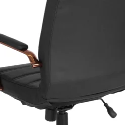 Emma And Oliver Mid-Back Executive Swivel Office Chair With Metal Frame And Arms -Emma And Oliver GUEST 0c783ff0 6be5 4ca4 b81e 622f0a2024b8