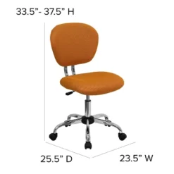 Emma And Oliver Mid-Back Mesh Padded Swivel Task Office Chair With Chrome Base -Emma And Oliver GUEST 0ebc94e9 edb4 4c81 b1cf 9008d06dc219