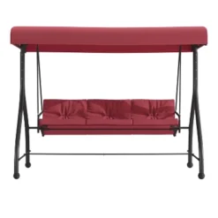 Emma And Oliver 3-Seat Outdoor Steel Converting Patio Swing And Bed Canopy Hammock -Emma And Oliver GUEST 0ebccc37 2516 4feb 8c8c 3a0121b1d69d