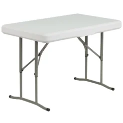 Emma And Oliver 3 Piece Portable Plastic Folding Bench And Table Set -Emma And Oliver GUEST 0f22bc02 5f05 46c7 b01b fb83d32cf8e4