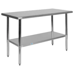 Emma And Oliver Stainless Steel 18 Gauge Prep And Work Table With Undershelf 17 Emma And Oliver Stainless Steel 18 Gauge Prep And Work Table With Undershelf -Emma And Oliver GUEST 0fcfb79e 0c10 4595 bc60 800366d2322f
