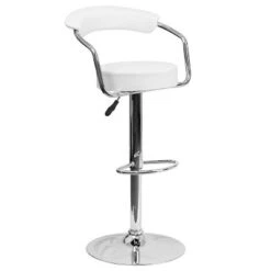Emma And Oliver 2 Pack Contemporary Vinyl Adjustable Height Barstool With Arms And Chrome Base -Emma And Oliver GUEST 11369066 cf53 4065 9739 c6f4f966ee46