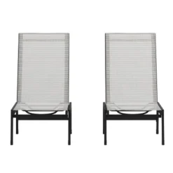 Emma And Oliver Set Of 2 Textilene Adjustable 5 Position Patio Chaise Lounge And Metal Frame 24 Emma And Oliver Set Of 2 Textilene Adjustable 5 Position Patio Chaise Lounge And Metal Frame -Emma And Oliver GUEST 11e30f67 1a0f 4a25 8e68 13d1846e82c5