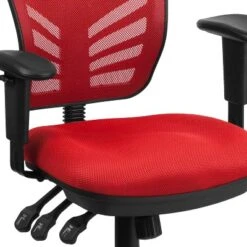 Emma And Oliver Mid-Back Mesh Triple Paddle Swivel Ergonomic Office Chair With Adjustable Arms -Emma And Oliver GUEST 12d61272 a83c 400b bf71 643d854ce5e3