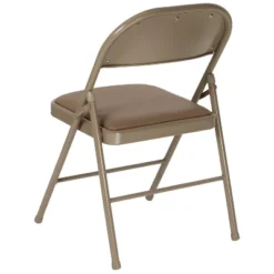 Emma And Oliver 2 Pack Home & Office Portable Vinyl Folding Metal Event Chair -Emma And Oliver GUEST 132d1bec ee47 4488 9abd a23929431e3d