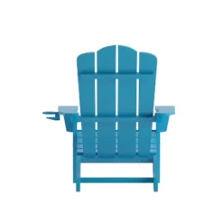 Emma And Oliver Set Of 4 Adirondack Chairs With Cup Holders, Weather Resistant HDPE Adirondack Chairs -Emma And Oliver GUEST 135290f1 dcc8 4138 8068 029d06802e48