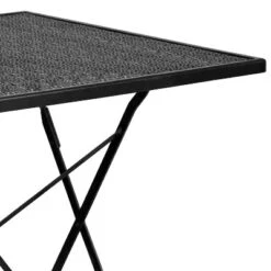 Emma And Oliver Commercial Grade 28" Square Colorful Metal Garden Patio Folding Patio Table -Emma And Oliver GUEST 1537ac33 05fc 41a8 99e5 104056d0d601
