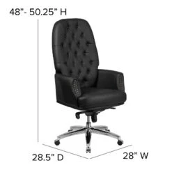Emma And Oliver High Back Traditional Button Tufted Multifunction Swivel Ergonomic Office Chair -Emma And Oliver GUEST 1571be24 5aae 45a8 a652 74f11fafd301