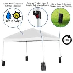Emma And Oliver Portable Tailgate And Camping Set With Pop Up Event Canopy Tent With Wheeled Case And Folding Table With Benches Set -Emma And Oliver GUEST 15e18ee9 4e1d 4c0f acdd ee3a3531e530
