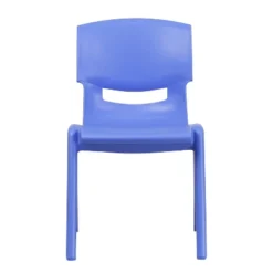 Emma And Oliver 4 Pack Blue Plastic Stack School Chair With 15.5"H Seat, 3rd-7th School Chair -Emma And Oliver GUEST 162bf1d6 5e46 43dc 81af 33ac29113499
