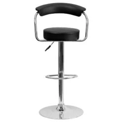 Emma And Oliver Contemporary Vinyl Adjustable Height Barstool With Arms -Emma And Oliver GUEST 1671e2b7 9e99 4408 b3b6 c1f4975b4c14