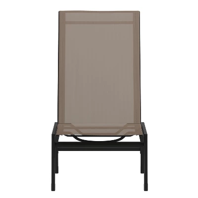 Emma And Oliver Set Of 2 Textilene Adjustable 5 Position Patio Chaise Lounge And Metal Frame 10 Emma And Oliver Set Of 2 Textilene Adjustable 5 Position Patio Chaise Lounge And Metal Frame - Image 10