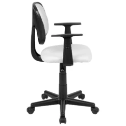 Emma And Oliver Pivot Back Mesh Swivel Task Office Chair With Arms -Emma And Oliver GUEST 183c6bf5 1f62 4e06 93d1 2f7b0e45b918
