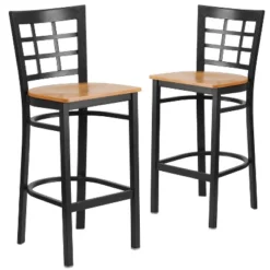 Emma And Oliver 2 Pack Window Back Metal Restaurant Barstool -Emma And Oliver GUEST 18478380 00f1 4c5e 8ea8 56fcdf71758e