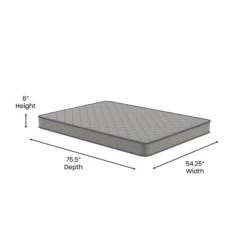 Emma And Oliver Premium ComfortMedium Firm Hybrid Innerspring Mattress In A Box With Knitted Fabric Top And CertiPUR-US Certified Foam -Emma And Oliver GUEST 184fdfa2 5fb7 4fef 8d76 a29981b847d2