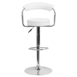 Emma And Oliver 2 Pack Contemporary Vinyl Adjustable Height Barstool With Arms And Chrome Base -Emma And Oliver GUEST 186297c5 560f 4efd b487 aba2a14b3f74