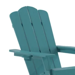 Emma And Oliver Adirondack Chair With Cup Holder, Weather Resistant HDPE Adirondack Chair -Emma And Oliver GUEST 18c72860 20fa 438c b645 20797b8d5656