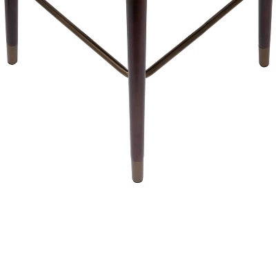 Emma And Oliver Upholstered Bar Height Dining Stool With Wood Frame 7 Emma And Oliver Upholstered Bar Height Dining Stool With Wood Frame - Image 7