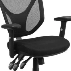 Emma And Oliver Mid-Back Black Mesh Multifunction Swivel Ergonomic Task Office Chair - Arms 14 Emma And Oliver Mid-Back Black Mesh Multifunction Swivel Ergonomic Task Office Chair - Arms -Emma And Oliver GUEST 19906c1f 3a61 4a6d 8ae3 dd22fed2156b
