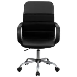 Emma And Oliver Mid-Back Black LeatherSoft And Mesh Swivel Task Office Chair With Arms 16 Emma And Oliver Mid-Back Black LeatherSoft And Mesh Swivel Task Office Chair With Arms -Emma And Oliver GUEST 1b809bfe 8545 4cd5 8cbb e5698d4c4c34